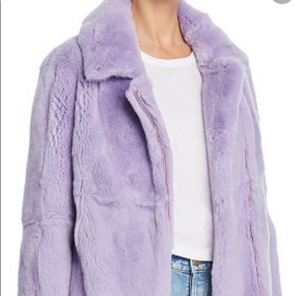 PERI LUXE RABBIT FUR JACKET. NWOT!